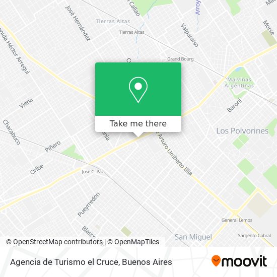 Agencia de Turismo el Cruce map