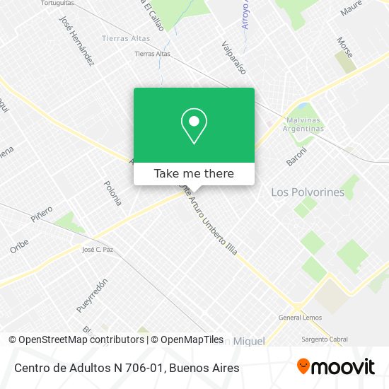 Centro de Adultos N 706-01 map