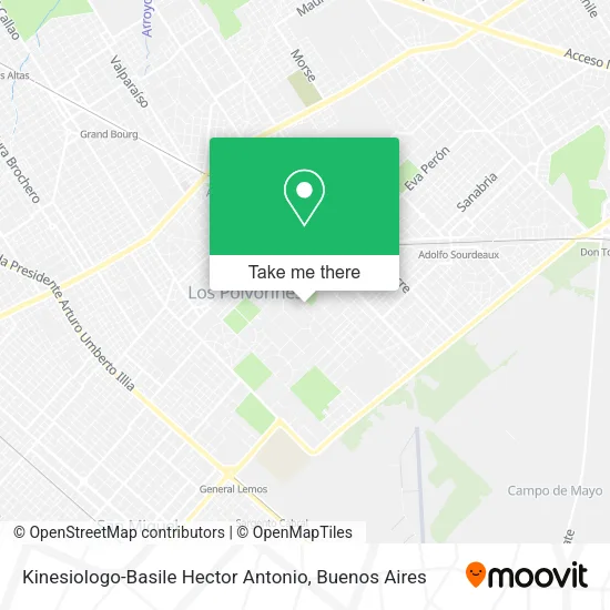 Kinesiologo-Basile Hector Antonio map