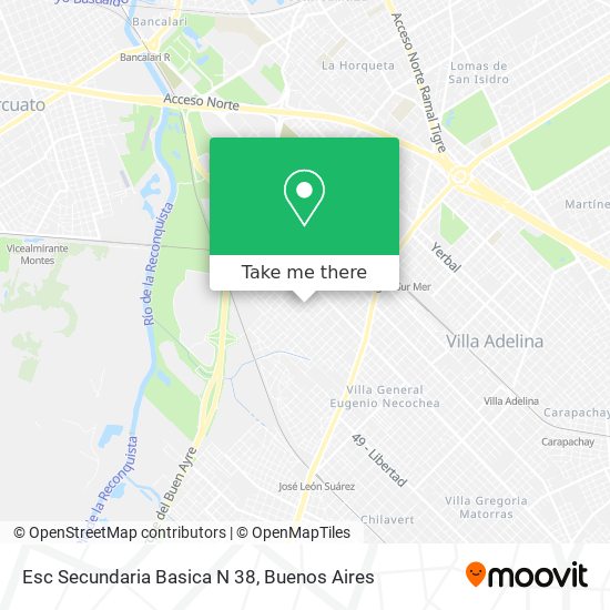 Mapa de Esc Secundaria Basica N 38