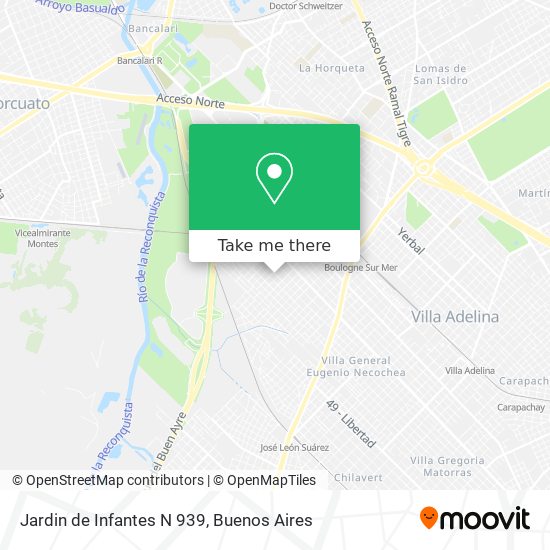 Jardin de Infantes N 939 map