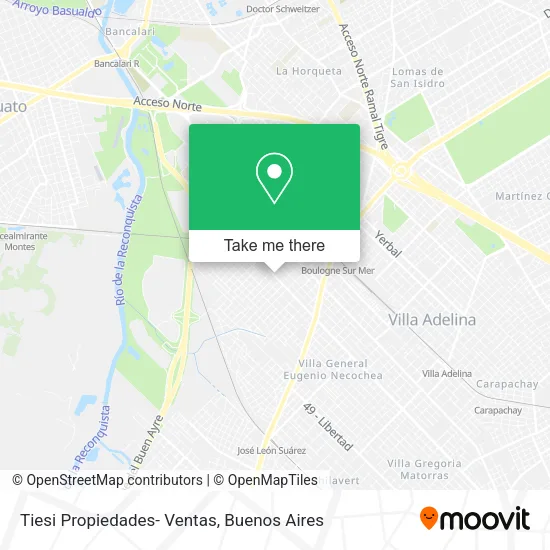 Tiesi Propiedades- Ventas map