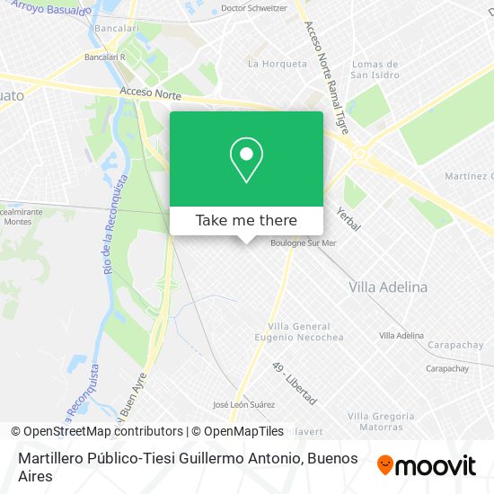 Martillero Público-Tiesi Guillermo Antonio map