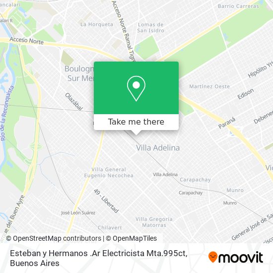 Mapa de Esteban y Hermanos .Ar Electricista Mta.995ct