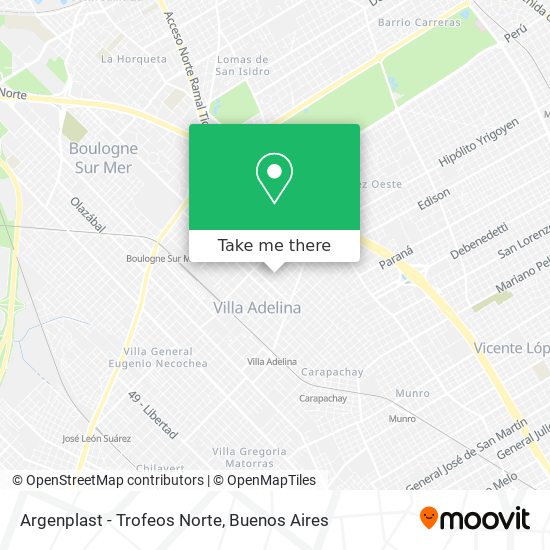 Argenplast - Trofeos Norte map