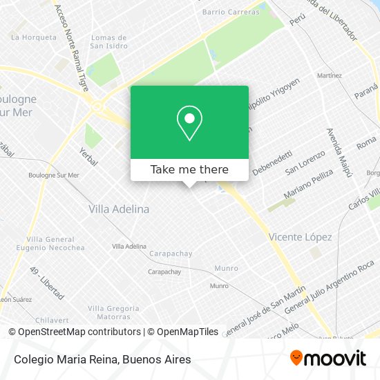 Mapa de Colegio Maria Reina