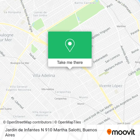 Mapa de Jardin de Infantes N 910 Martha Salotti