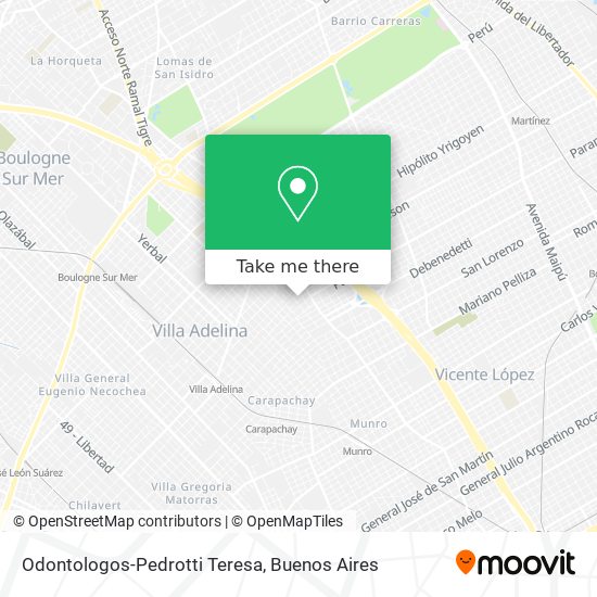 Mapa de Odontologos-Pedrotti Teresa