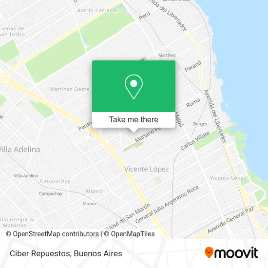 Ciber Repuestos map