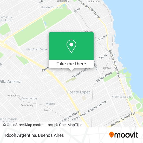 Ricoh Argentina map