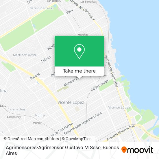 Agrimensores-Agrimensor Gustavo M Sese map