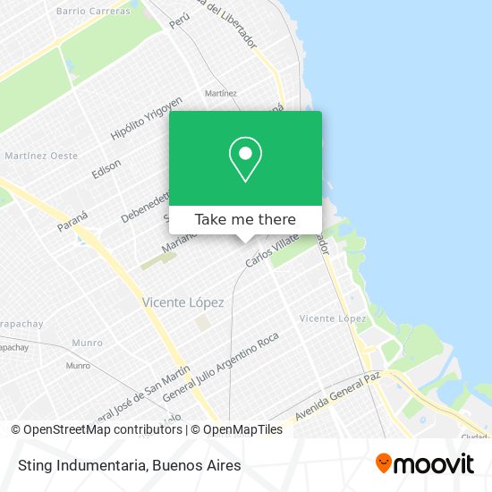 Mapa de Sting Indumentaria