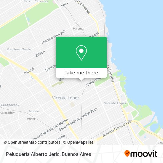 Mapa de Peluquería Alberto Jeric