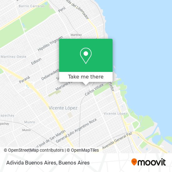 Mapa de Adivida Buenos Aires