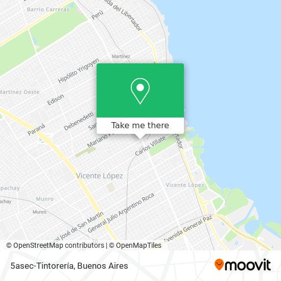 Mapa de 5asec-Tintorería