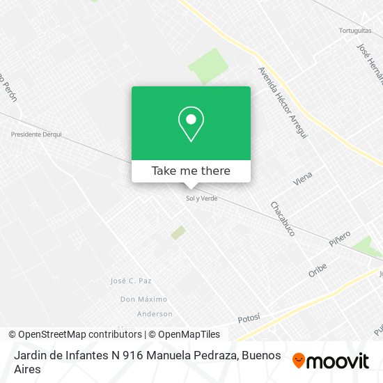 Mapa de Jardin de Infantes N 916 Manuela Pedraza