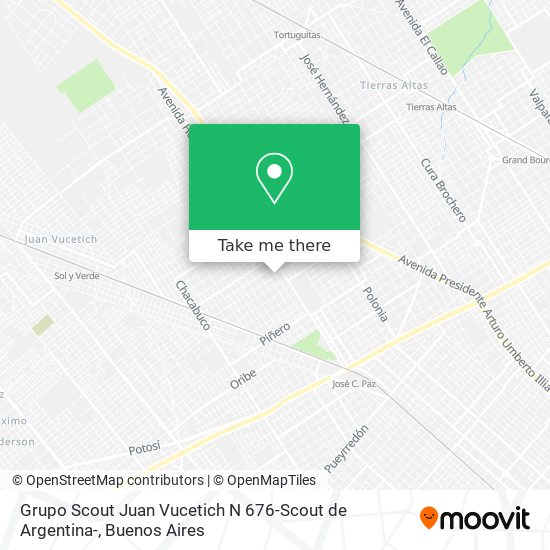 Mapa de Grupo Scout Juan Vucetich N 676-Scout de Argentina-