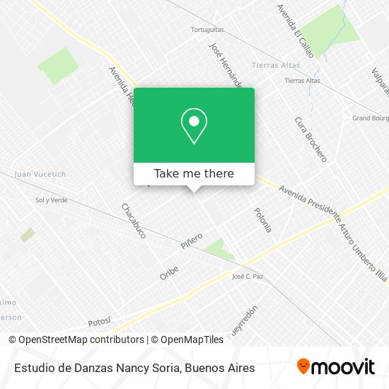 Estudio de Danzas Nancy Soria map