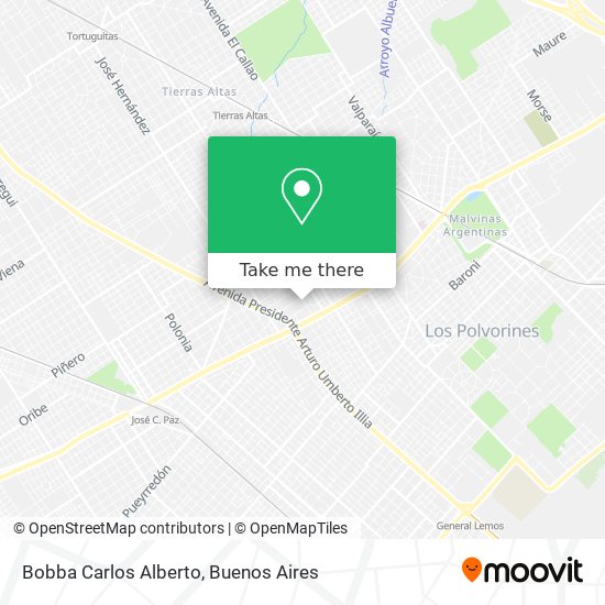 Bobba Carlos Alberto map