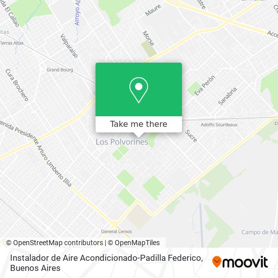 Instalador de Aire Acondicionado-Padilla Federico map