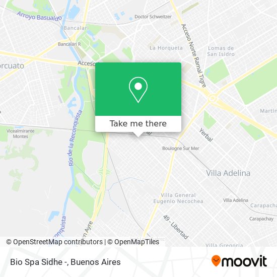 Mapa de Bio Spa Sidhe -