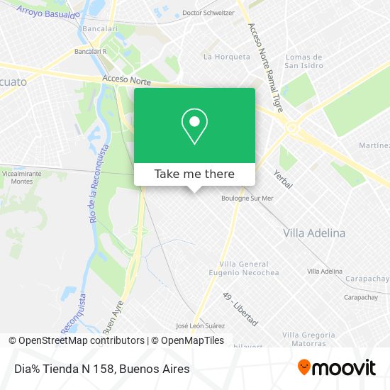 Mapa de Dia% Tienda N 158