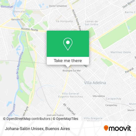 Johana-Salón Unisex map