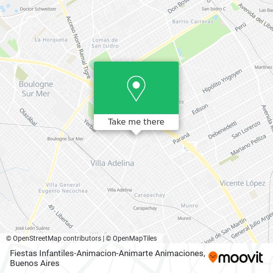 Mapa de Fiestas Infantiles-Animacion-Animarte Animaciones
