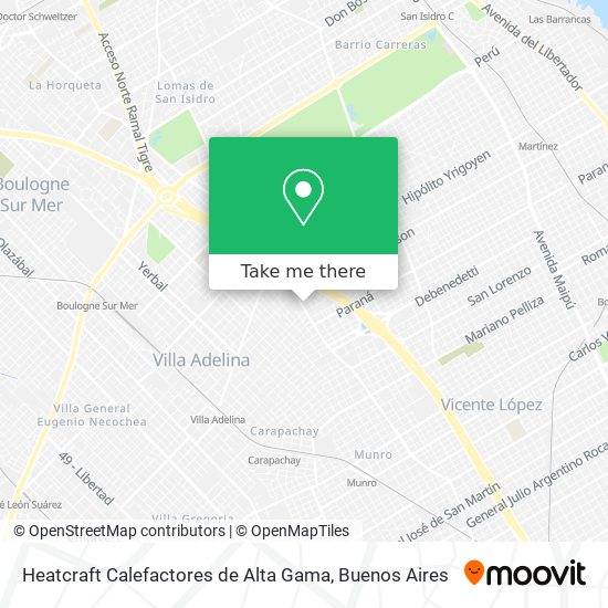 Heatcraft Calefactores de Alta Gama map