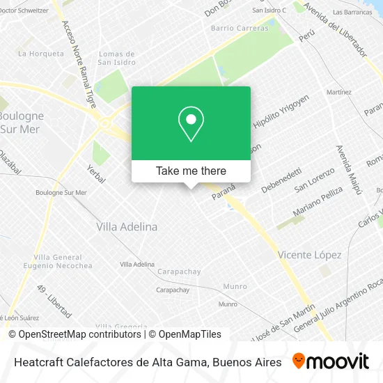 Heatcraft Calefactores de Alta Gama map
