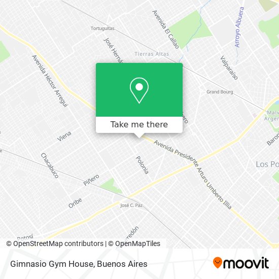 Mapa de Gimnasio Gym House