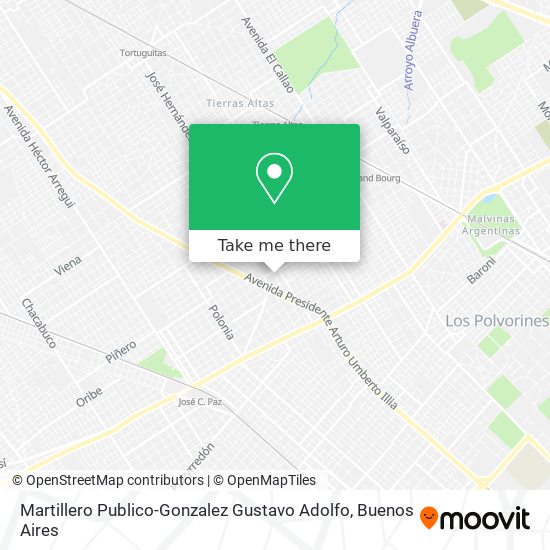 Mapa de Martillero Publico-Gonzalez Gustavo Adolfo