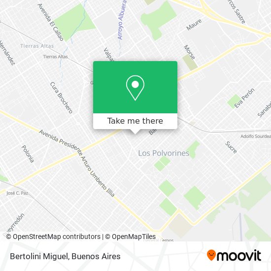 Mapa de Bertolini Miguel