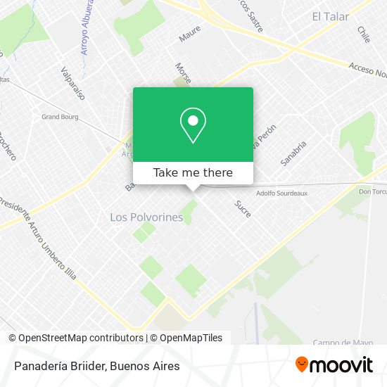 Mapa de Panadería Briider
