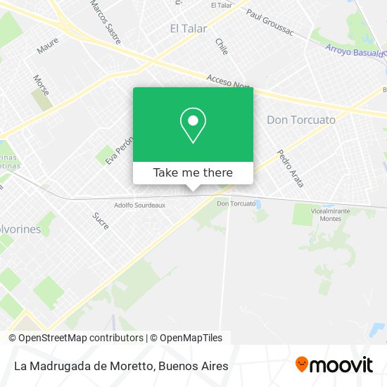 La Madrugada de Moretto map