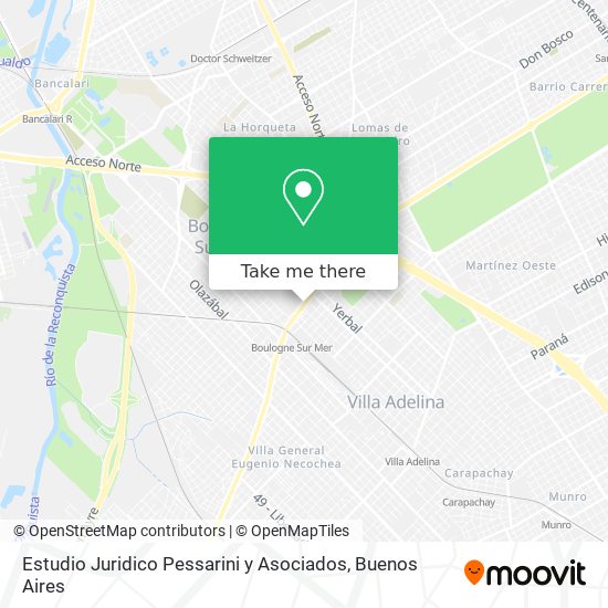 Estudio Juridico Pessarini y Asociados map