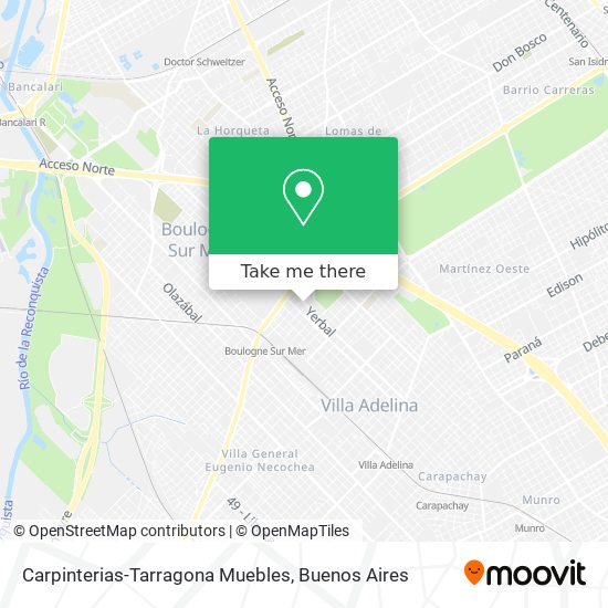 Mapa de Carpinterias-Tarragona Muebles