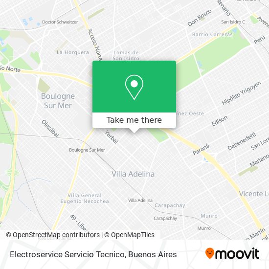 Electroservice Servicio Tecnico map
