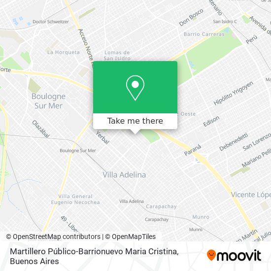 Mapa de Martillero Público-Barrionuevo Maria Cristina