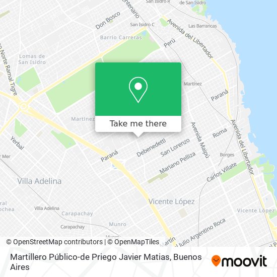 Mapa de Martillero Público-de Priego Javier Matias