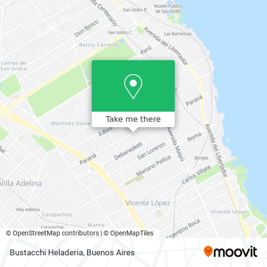 Mapa de Bustacchi Heladeria