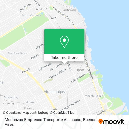 Mudanzas-Empresas-Transporte Acassuso map