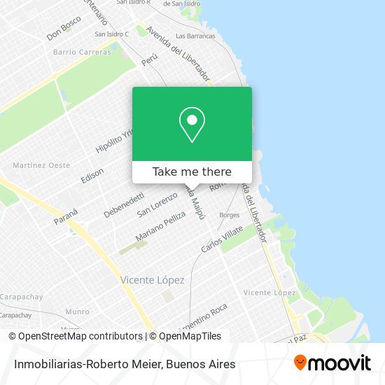 Inmobiliarias-Roberto Meier map