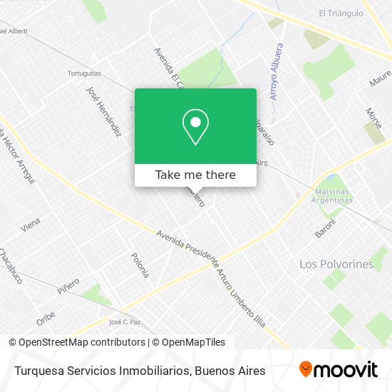 Turquesa Servicios Inmobiliarios map