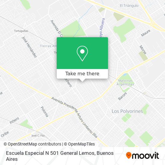 Escuela Especial N 501 General Lemos map