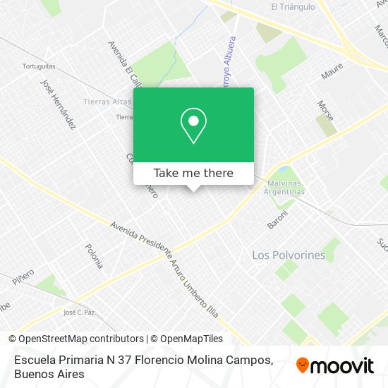 Escuela Primaria N 37 Florencio Molina Campos map