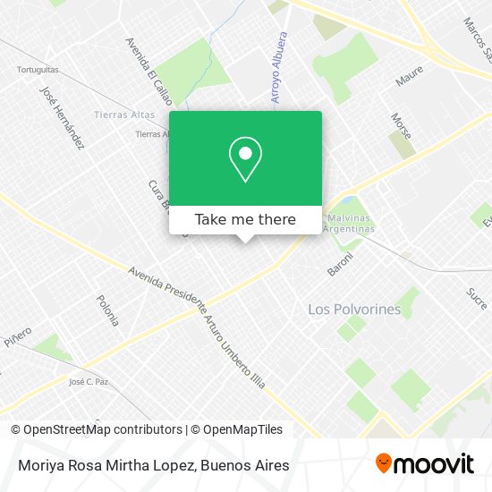 Moriya Rosa Mirtha Lopez map