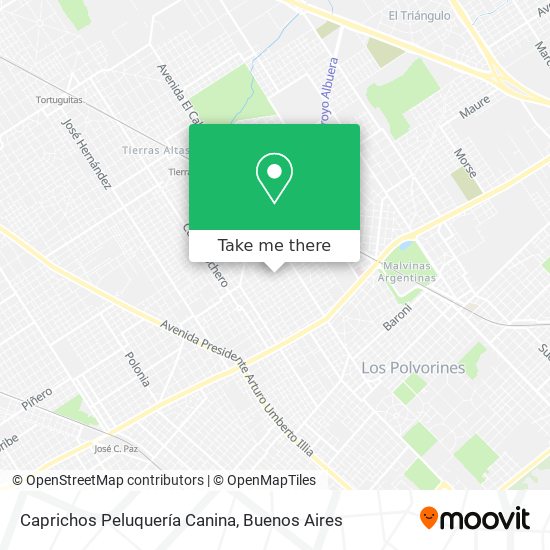 Caprichos Peluquería Canina map