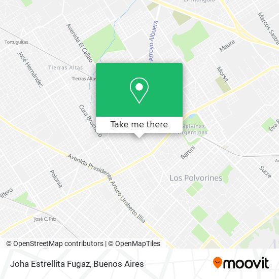 Joha Estrellita Fugaz map