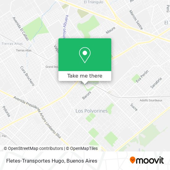 Mapa de Fletes-Transportes Hugo